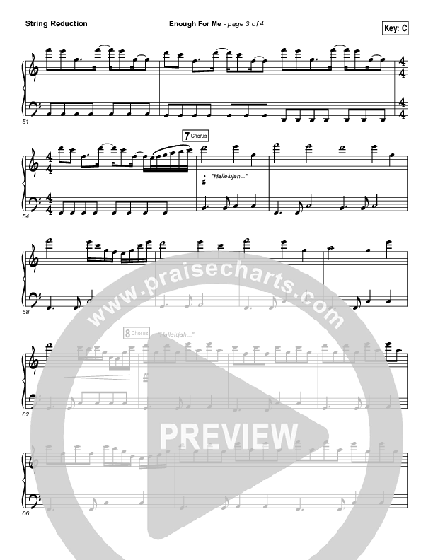 Enough For Me String Pack (North Point Worship / Brett Stanfill)