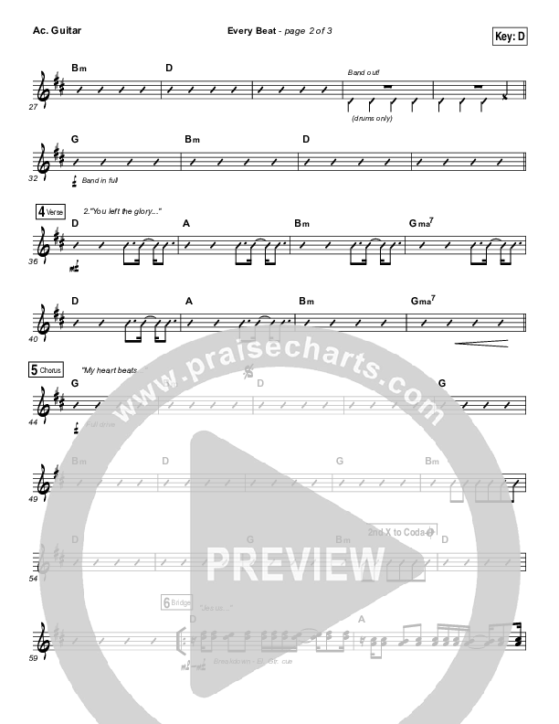 Every Beat Acoustic Guitar (North Point Worship / Seth Condrey)