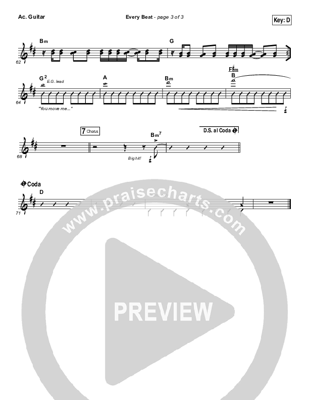 Every Beat Acoustic Guitar (North Point Worship / Seth Condrey)