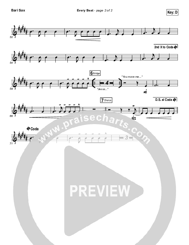 Every Beat Bari Sax (North Point Worship / Seth Condrey)