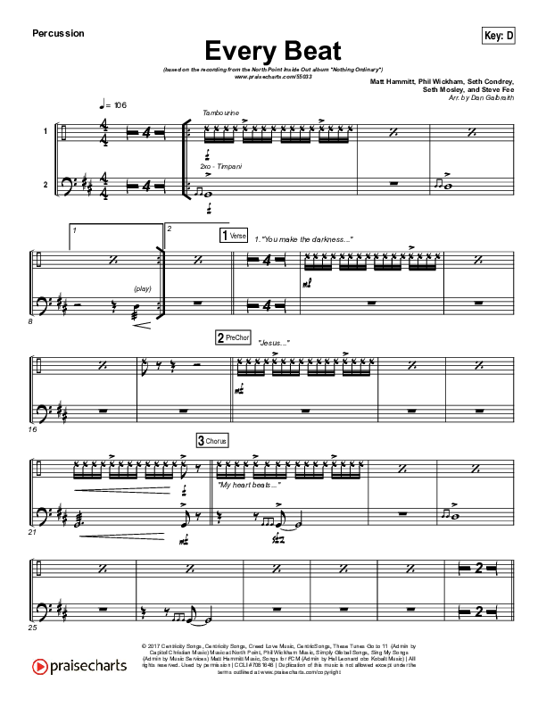 Every Beat Percussion (North Point Worship / Seth Condrey)