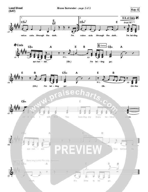 Brave Surrender Lead (SAT) (Kim Walker-Smith)