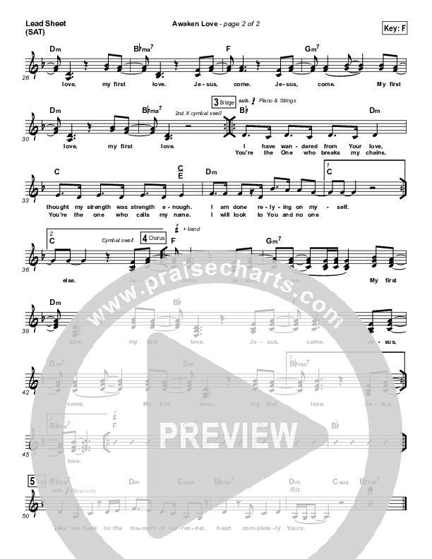 Awaken Love Lead (SAT) (Kim Walker-Smith)