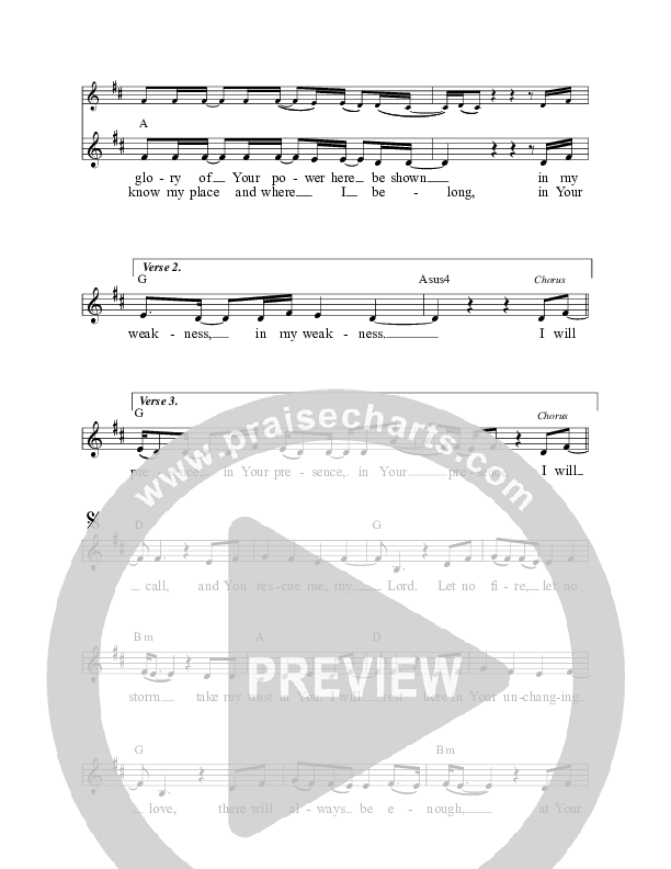 I Will Call Lead Sheet (Jaci Velasquez)