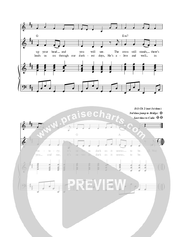 It's Never As Dark As It Seems To Be Piano/Vocal & Lead (Jaci Velasquez)