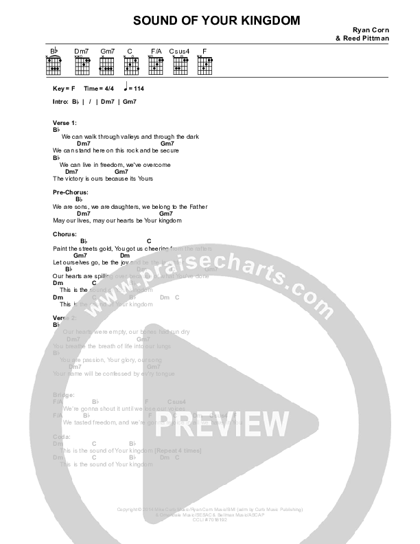 Sound Of Your Kingdom Chords & Lyrics (Jaci Velasquez)