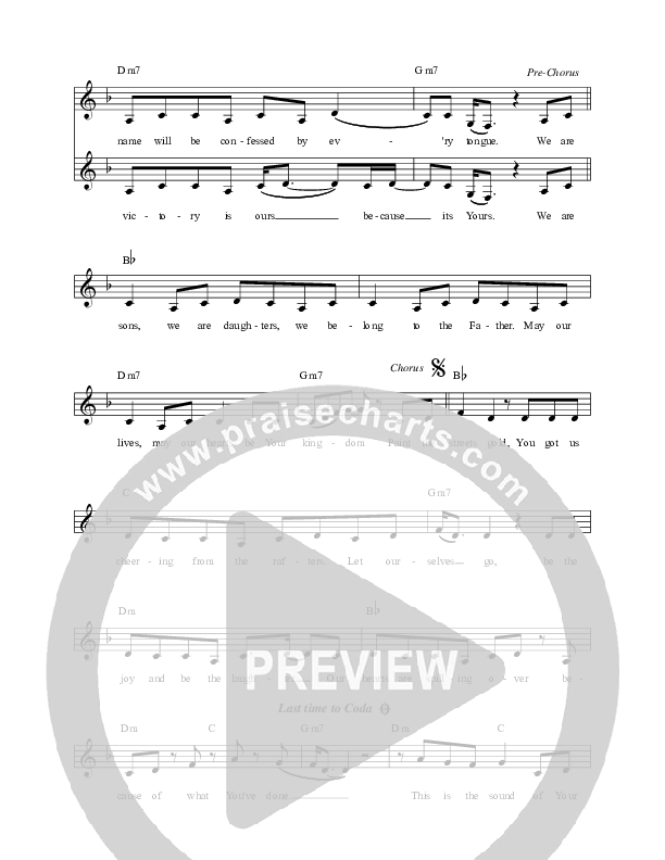 Sound Of Your Kingdom Lead Sheet (Jaci Velasquez)