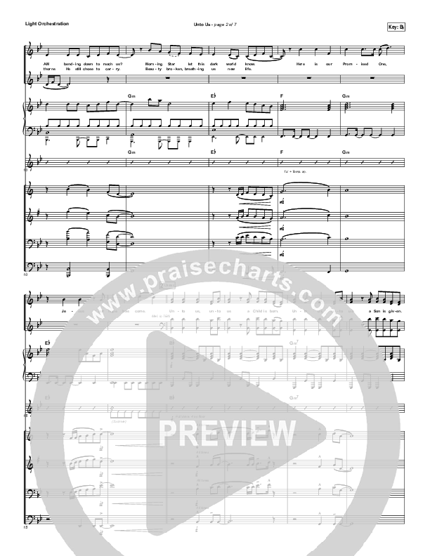 Unto Us Conductor's Score (Matthew West)