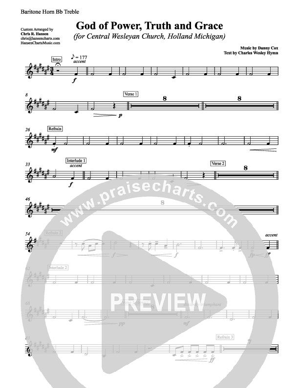 God Of Power Truth And Grace Baritone TC (Chris Hansen)