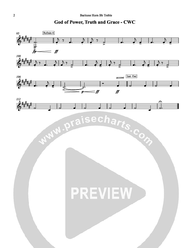 God Of Power Truth And Grace Baritone TC (Chris Hansen)