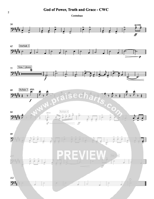 God Of Power Truth And Grace Contrabass (Chris Hansen)