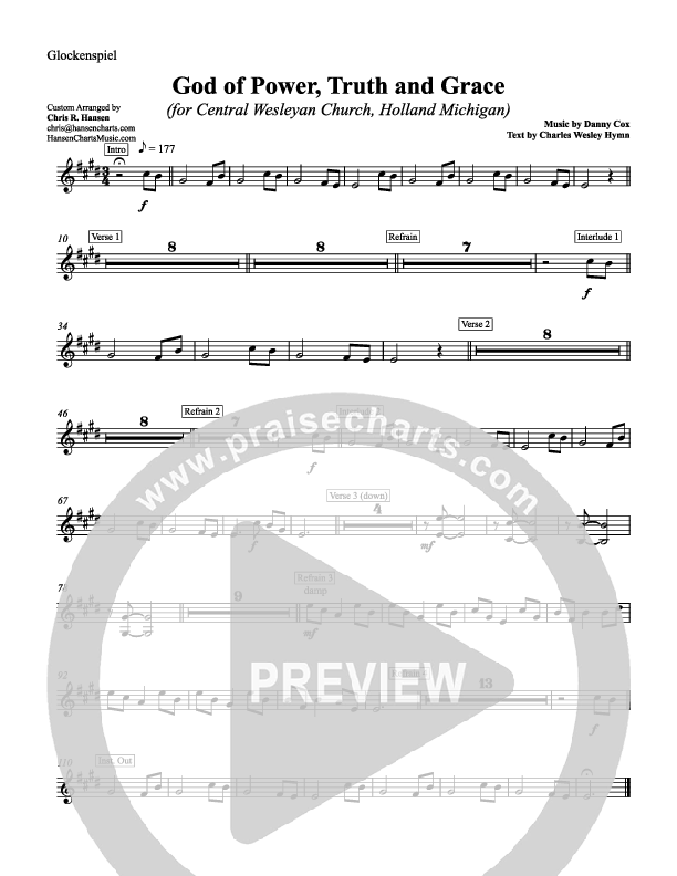 God Of Power Truth And Grace Glockenspiel (Chris Hansen)