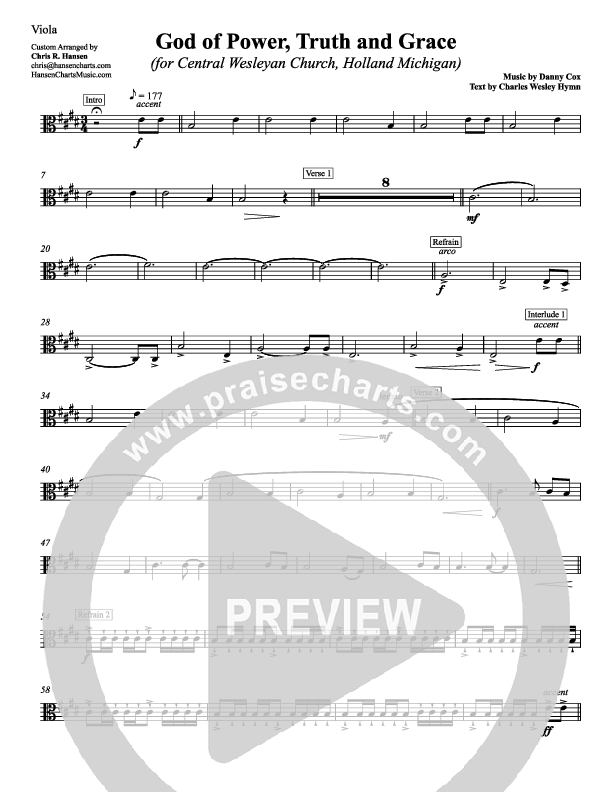 God Of Power Truth And Grace Viola (Chris Hansen)