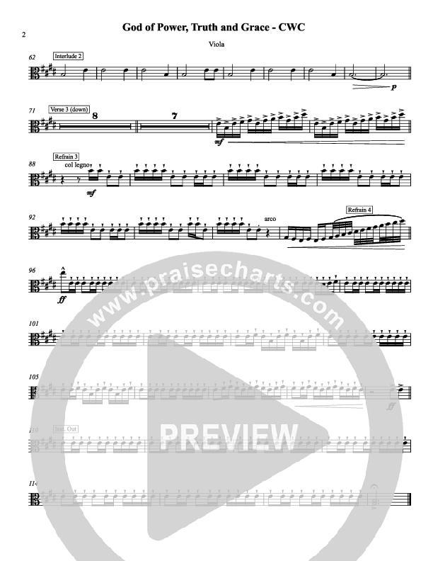 God Of Power Truth And Grace Viola (Chris Hansen)