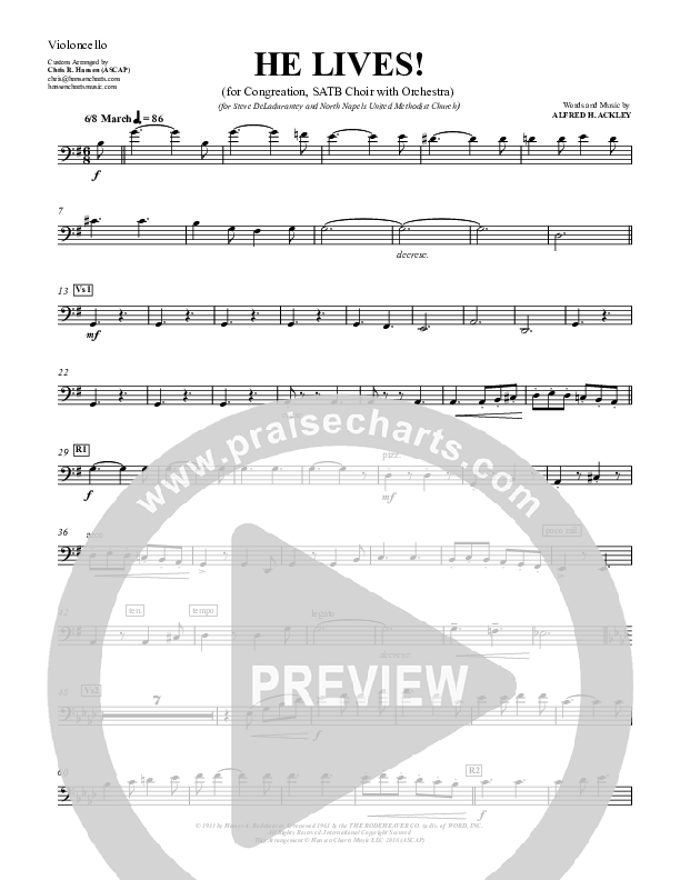 He Lives Cello (Chris Hansen)