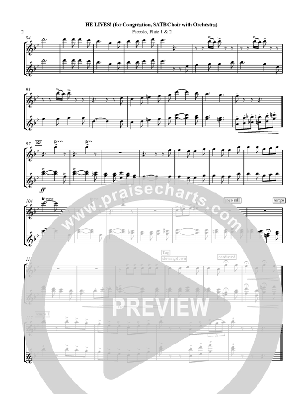 He Lives Flute/Piccolo (Chris Hansen)