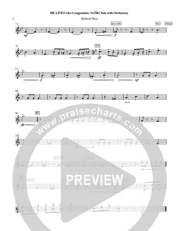 He Lives French Horn (Chris Hansen)