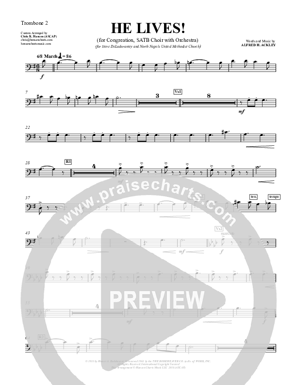 He Lives Trombone 2 (Chris Hansen)