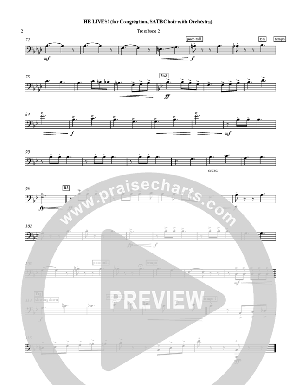 He Lives Trombone 2 (Chris Hansen)