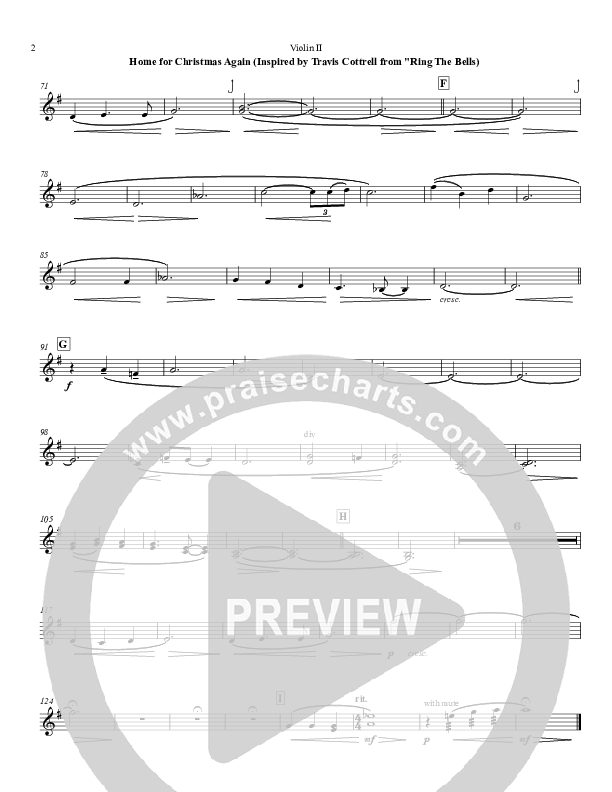 Home For Christmas Again  Violin 2 (Chris Hansen)