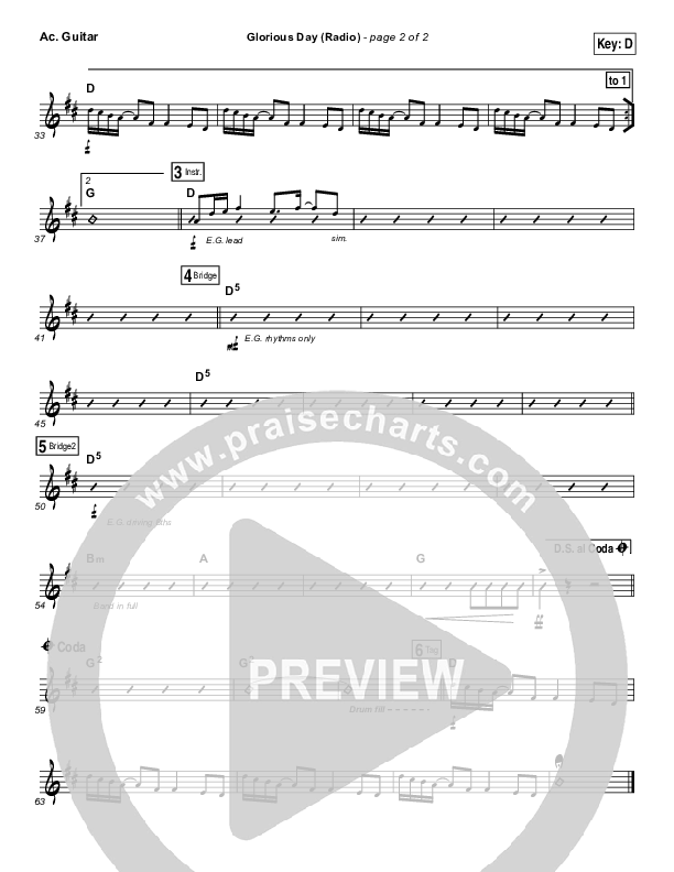 Glorious Day (Radio) Acoustic Guitar (Passion / Kristian Stanfill)