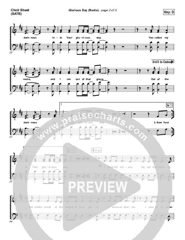 Glorious Day (Radio) Choir Vocals (SATB) (Passion / Kristian Stanfill)