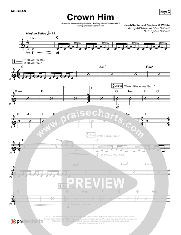 Crown Him Acoustic Guitar (I Am They)