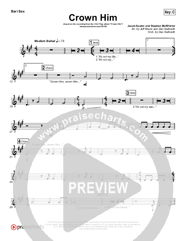 Crown Him Bari Sax (I Am They)