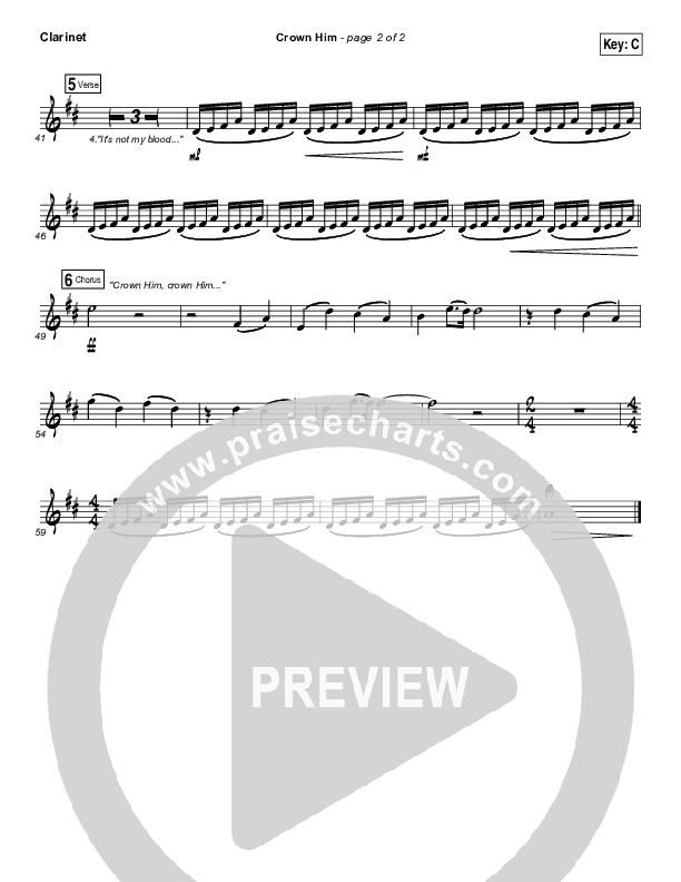 Crown Him Clarinet (I Am They)