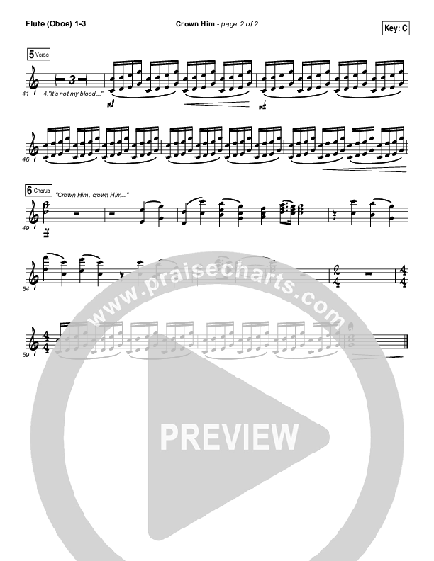Crown Him Flute/Oboe 1/2/3 (I Am They)