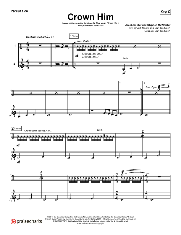 Crown Him Percussion (I Am They)