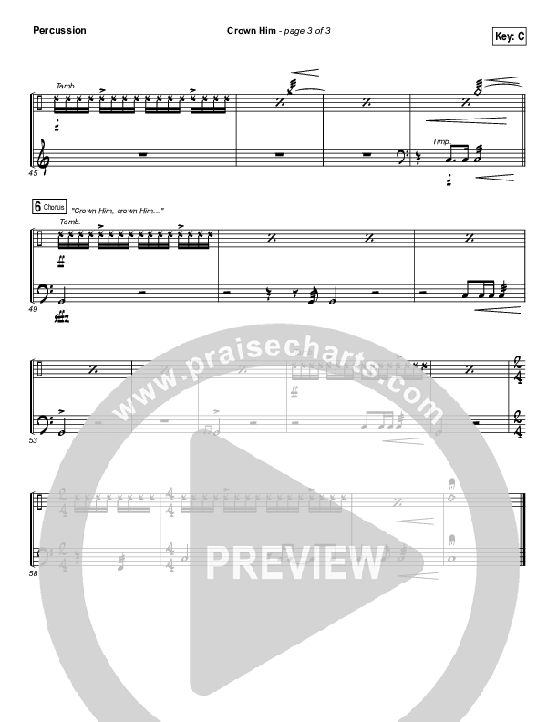 Crown Him Percussion (I Am They)