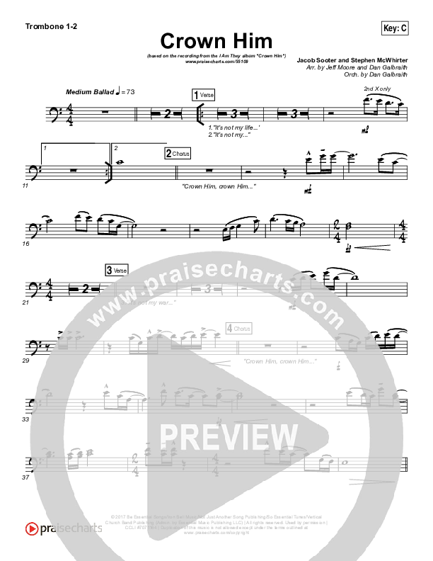 Crown Him Trombone 1/2 (I Am They)