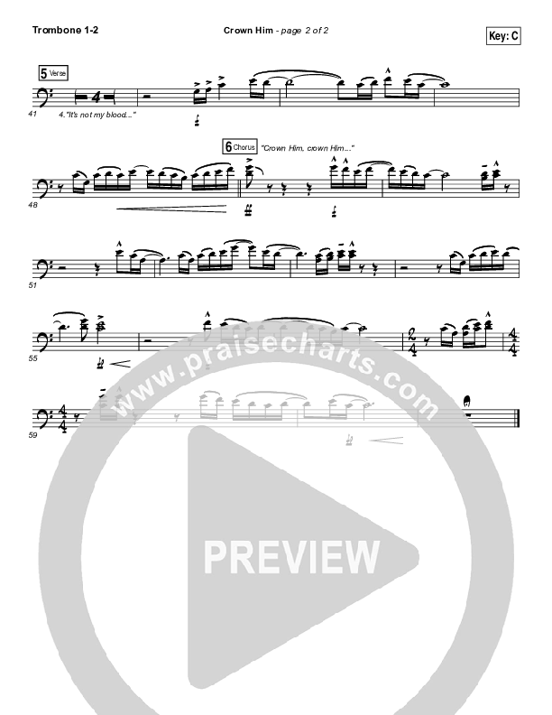 Crown Him Trombone 1/2 (I Am They)