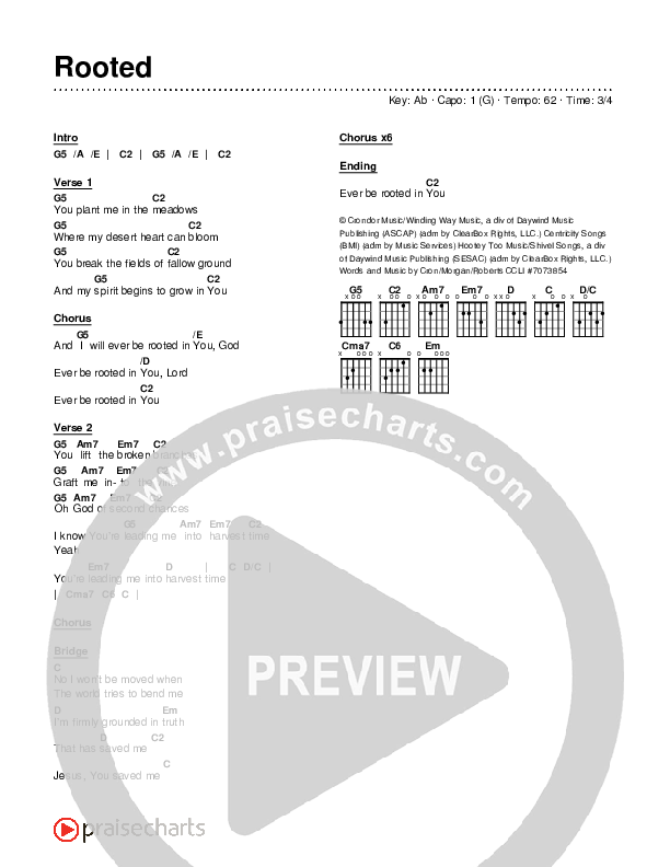 Rooted Chord Chart (Kerrie Roberts)