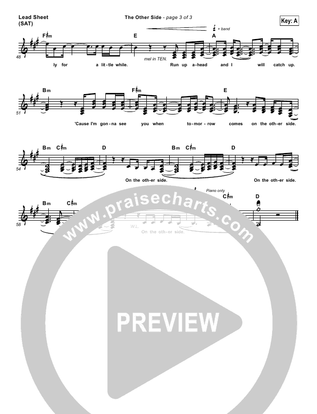 Other Side Sheet Music (Colton Dixon) PraiseCharts