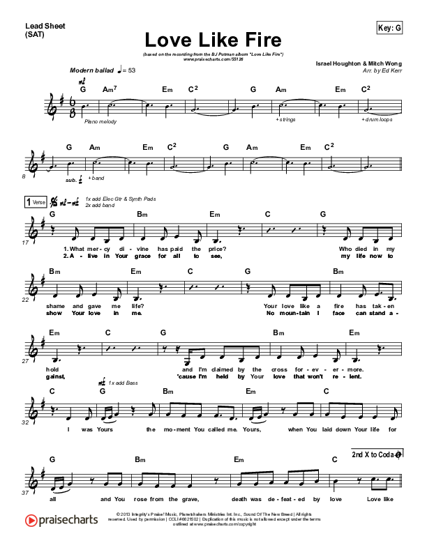 Love Like Fire Lead (SAT) (BJ Putnam)