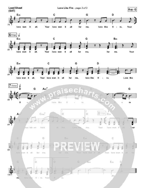 Love Like Fire Lead (SAT) (BJ Putnam)