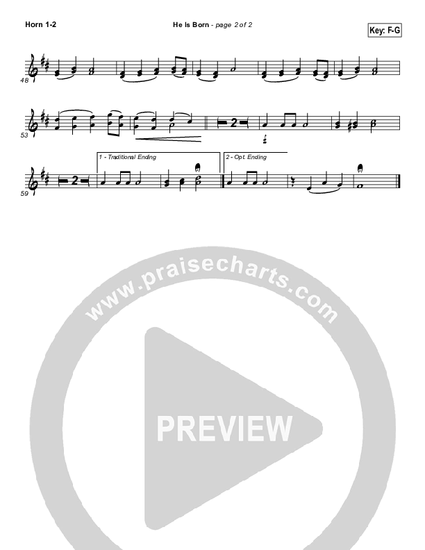 He Is Born Brass Pack ( / Traditional Carol / PraiseCharts)