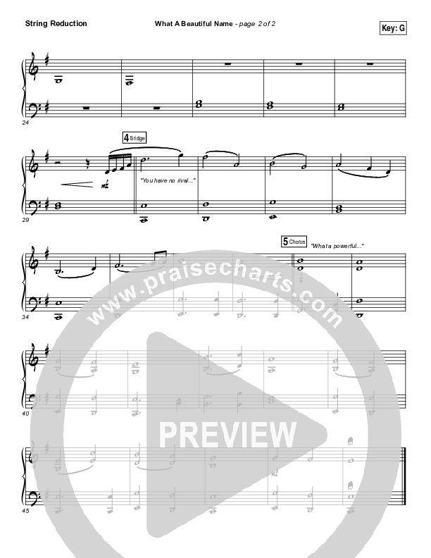 What A Beautiful Name (Alternate Acoustic) Synth Strings (Hillsong Worship)