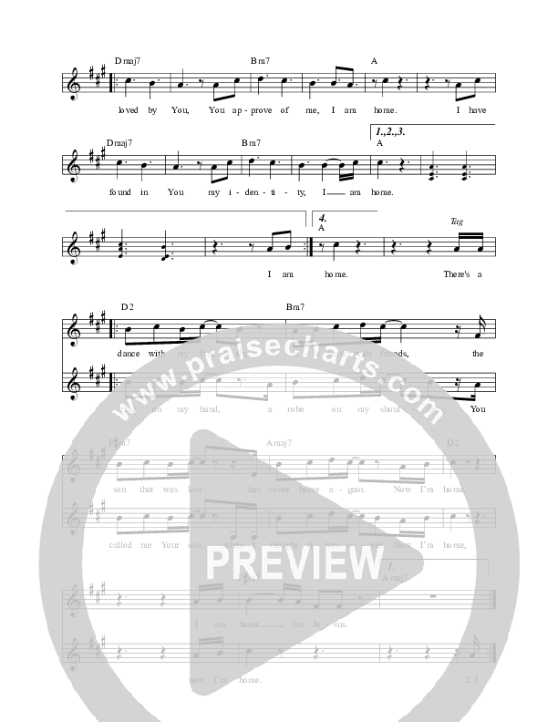 Back To The Father Lead Sheet (Covenant Worship)