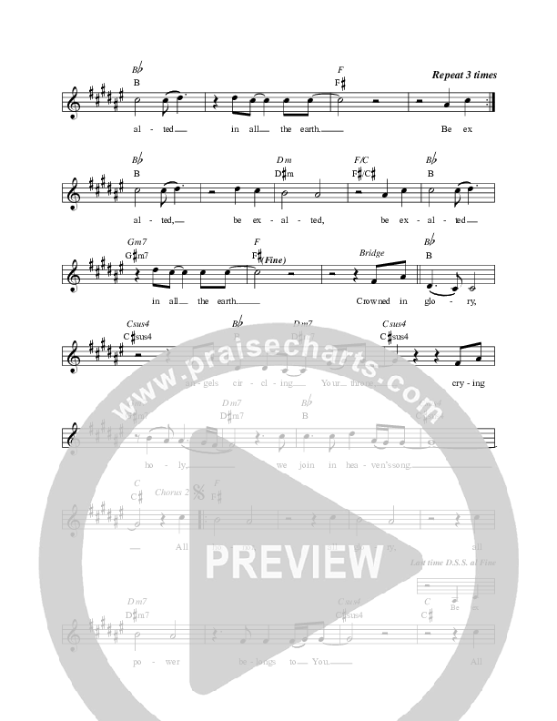 All Honor Lead Sheet (Covenant Worship)