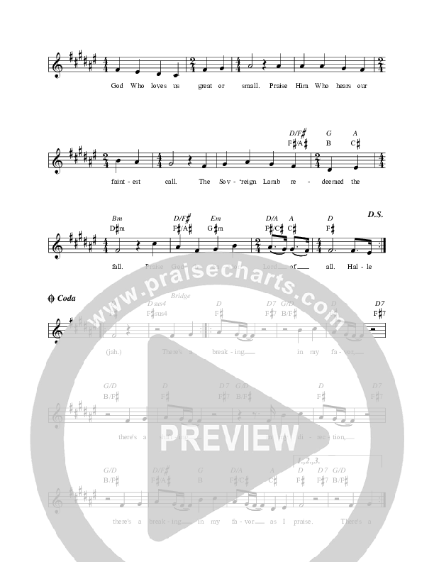 Doxology (Hallelujah) Lead Sheet (Covenant Worship)