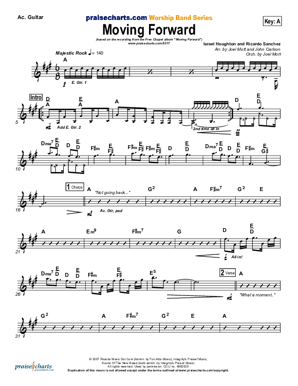 Moving Forward Acoustic Guitar (Ricardo Sanchez / Free Chapel)