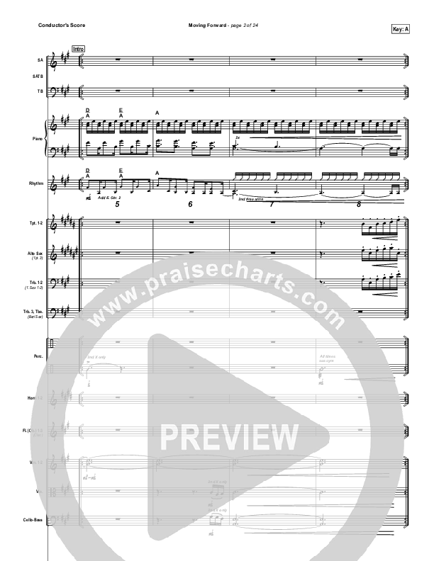 Moving Forward Conductor's Score (Ricardo Sanchez / Free Chapel)