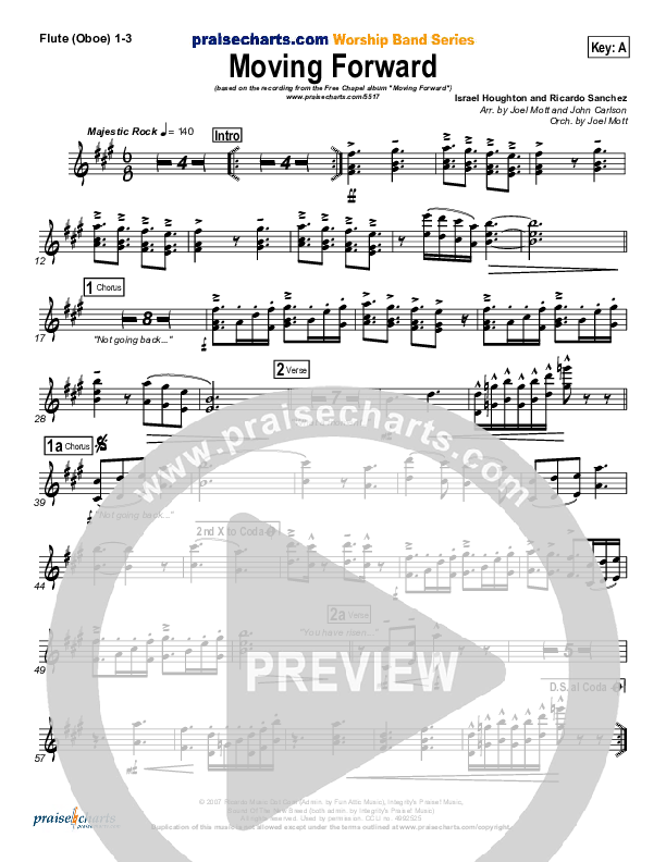 Moving Forward Flute/Oboe 1/2/3 (Ricardo Sanchez / Free Chapel)