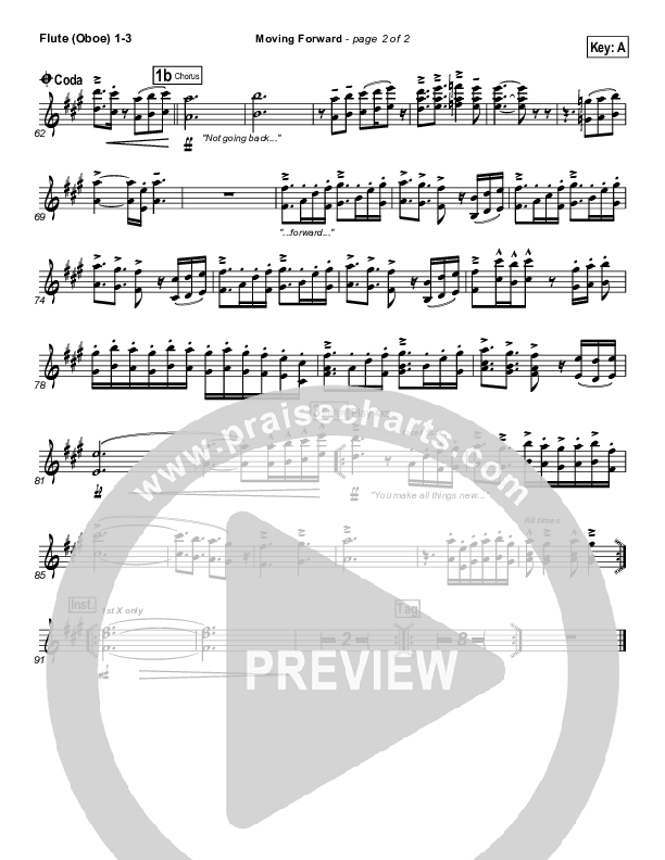 Moving Forward Flute/Oboe 1/2/3 (Ricardo Sanchez / Free Chapel)