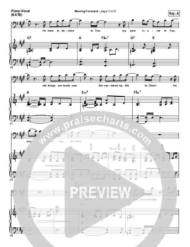 Moving Forward Piano/Vocal & Lead (Ricardo Sanchez / Free Chapel)