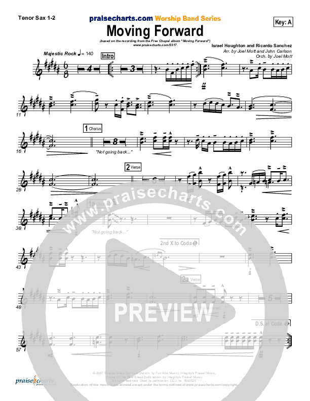 Moving Forward Tenor Sax 1/2 (Ricardo Sanchez / Free Chapel)