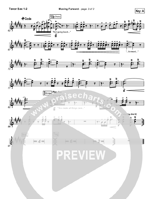 Moving Forward Tenor Sax 1/2 (Ricardo Sanchez / Free Chapel)